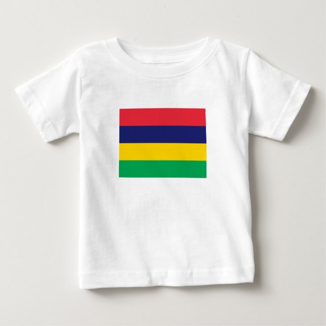 Mauritius Flag Baby T-Shirt (Front)