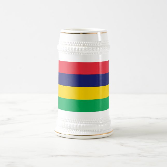 Mauritius Flag Beer Stein (Center)