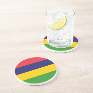 Mauritius flag coaster