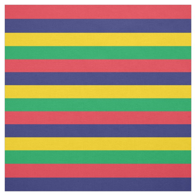 Mauritius Flag Fabric (Swatch)