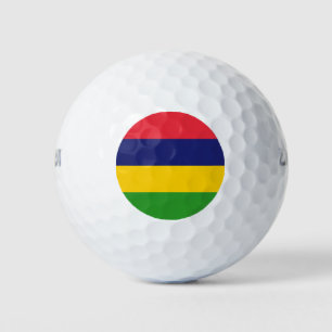 Mauritius flag golf balls
