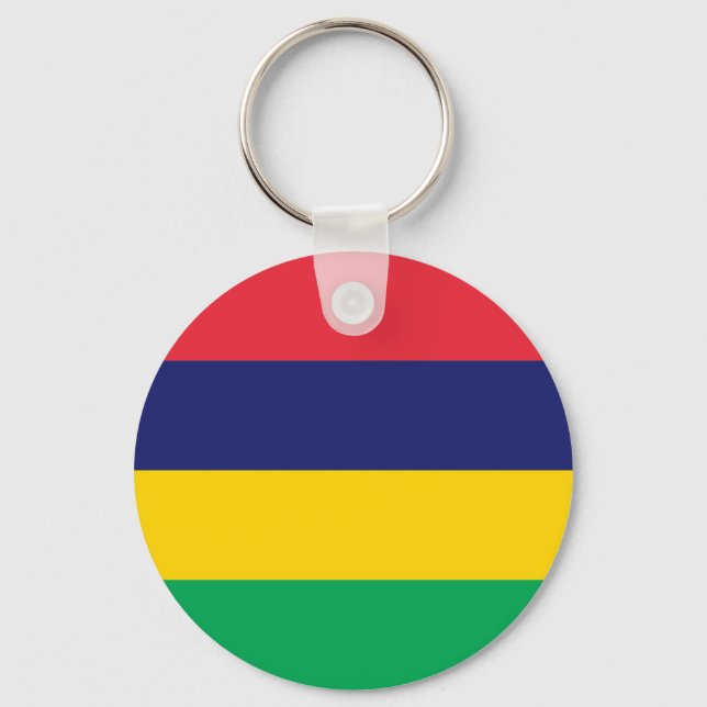 Mauritius Flag Key Ring (Front)