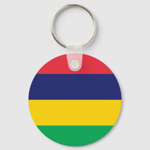 Mauritius Flag Key Ring