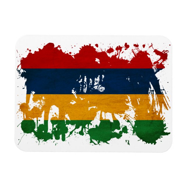 Mauritius Flag Magnet (Horizontal)