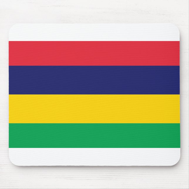 Mauritius Flag Mouse Pad (Front)