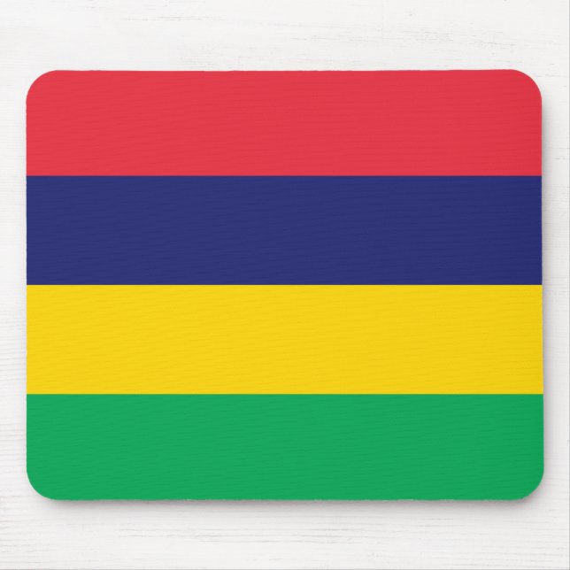 Mauritius Flag Mouse Pad (Front)
