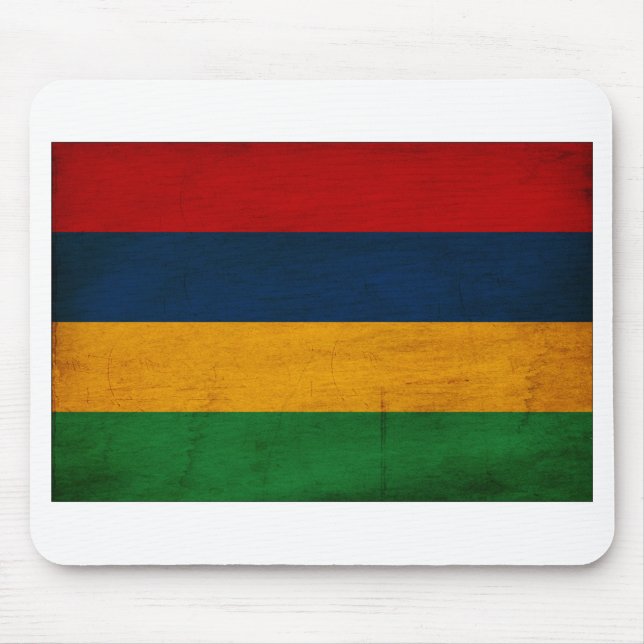 Mauritius Flag Mouse Pad (Front)