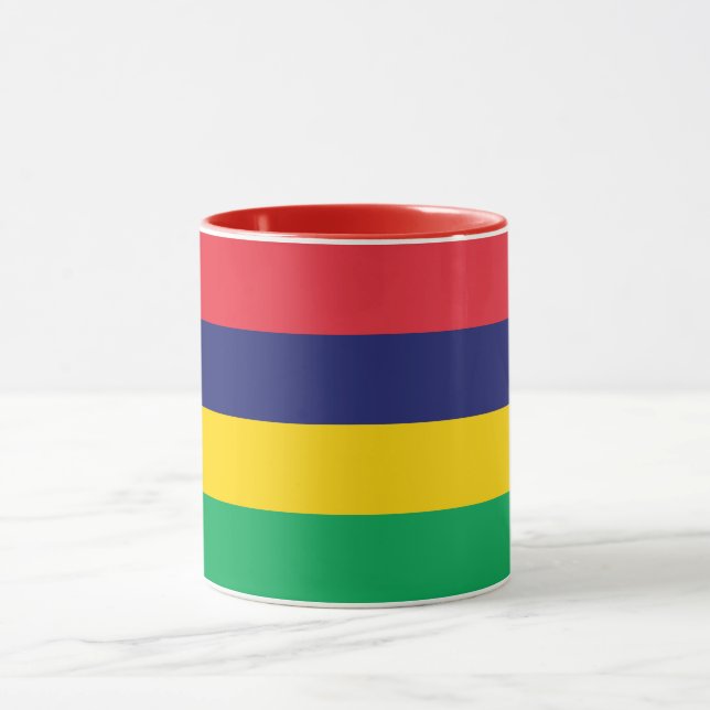Mauritius Flag Mug (Center)