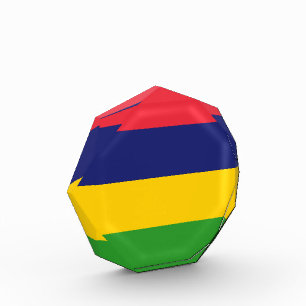 Mauritius flag photo block