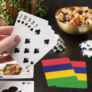 Mauritius flag playing cards