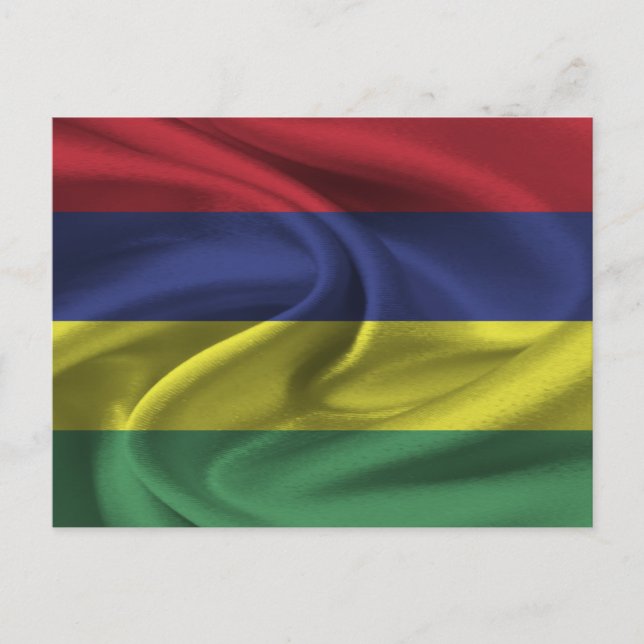 Mauritius Flag Postcard (Front)