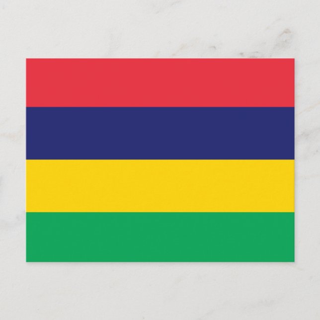 Mauritius Flag Postcard (Front)