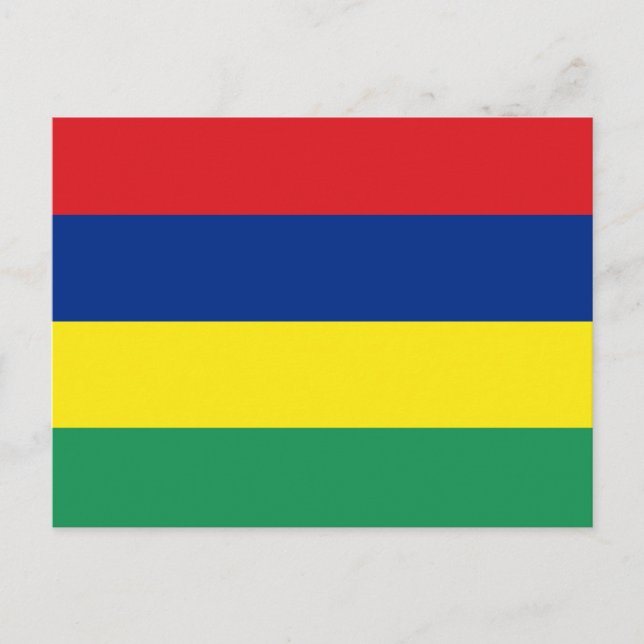 Mauritius Flag Postcard (Front)
