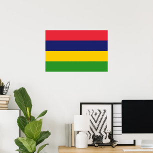 Mauritius flag poster