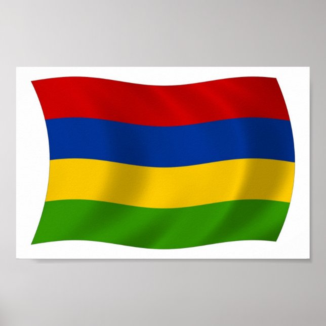 Mauritius Flag Poster Print (Front)