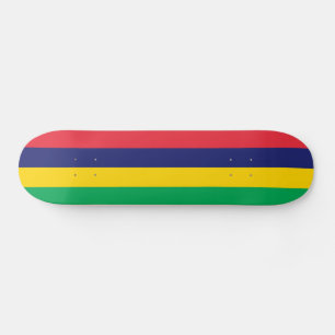 Mauritius Flag Skateboard