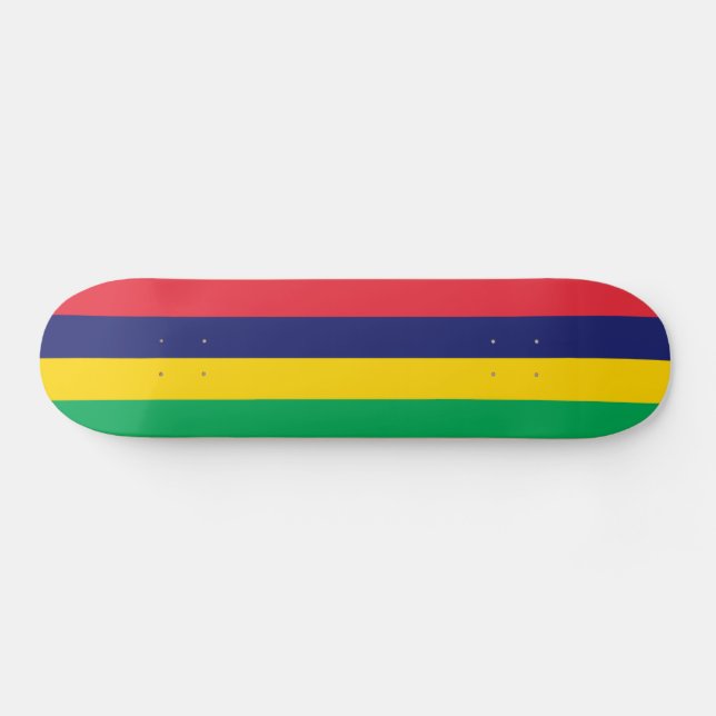 Mauritius Flag Skateboard (Horz)