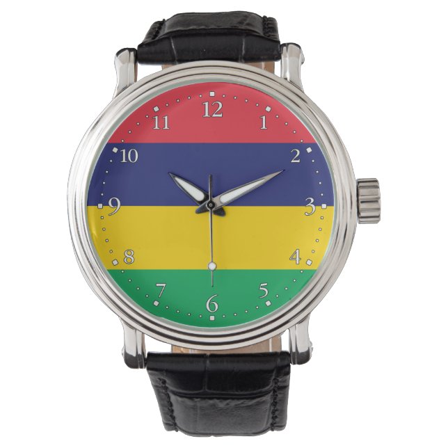 Mauritius Flag Watch (Front)