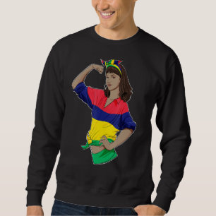 Mauritius Girl Unbreakable Mauritius Heritage Maur Sweatshirt