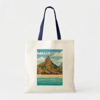 Mauritius Illustration Travel Art Vintage