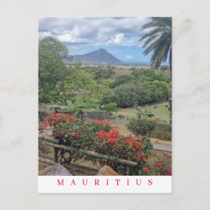 Mauritius panoramic view postcard