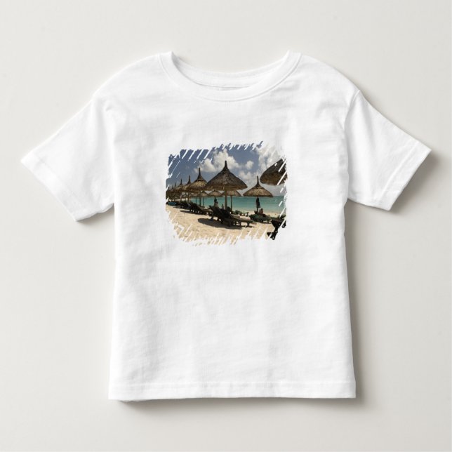 Mauritius, Poste de Flacq. Beach scene at the Toddler T-Shirt (Front)