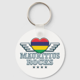 Mauritius Rocks v2 Key Ring