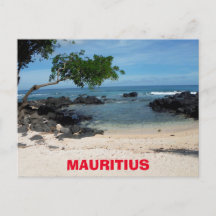 Mauritius Rocky Beach Cove Postcard