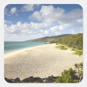 Mauritius, Rodrigues Island, St. Francois, St. Square Sticker