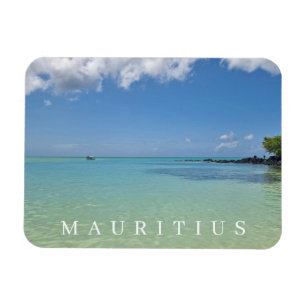 Mauritius sea and sky view magnet
