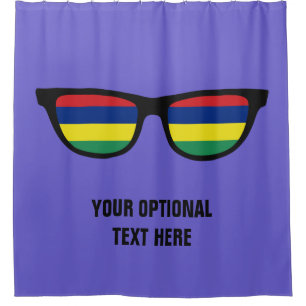 Mauritius Shades custom shower curtain