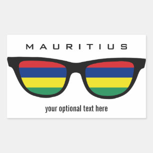 Mauritius Shades custom stickers