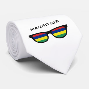 Mauritius Shades custom text & colour tie