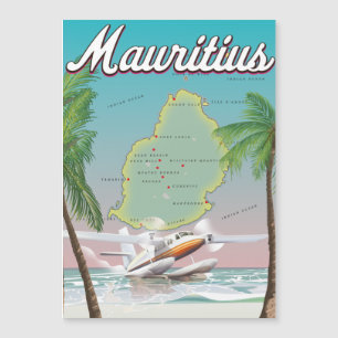 Mauritius vintage travel poster