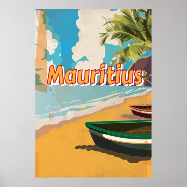 Mauritius Vintage vacation Poster (Front)