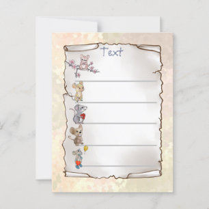 Mäuse  postcard