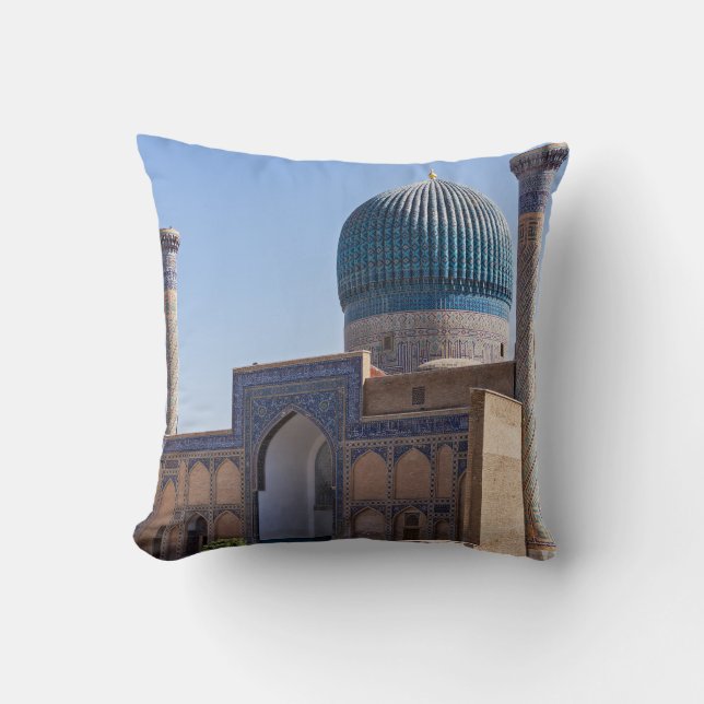 Mausoleum of Amir Timur - Samarkand, Uzbekistan Cushion (Front)