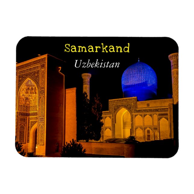 Mausoleum of Amir Timur - Samarkand, Uzbekistan Magnet (Horizontal)