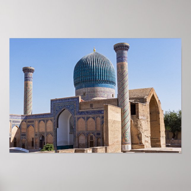 Mausoleum of Amir Timur - Samarkand, Uzbekistan Poster (Front)