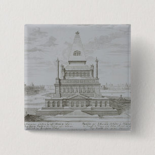 Mausoleum of Halicarnassus, Bodrum, Turkey, from ' 15 Cm Square Badge