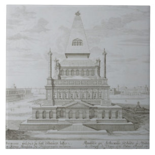 Mausoleum of Halicarnassus, Bodrum, Turkey, from ' Tile