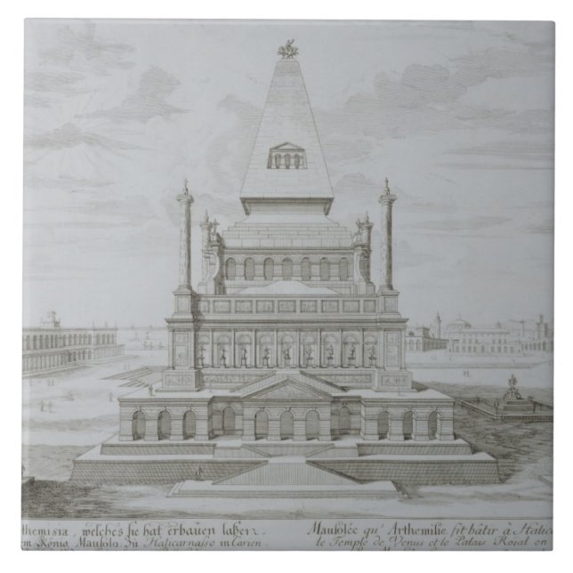 Mausoleum of Halicarnassus, Bodrum, Turkey, from ' Tile (Front)