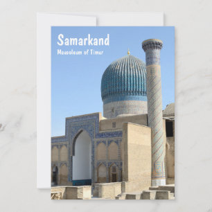 Mausoleum of Timur in Samarkand, Uzbekistan Card