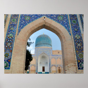 Mausoleum of Timur in Samarkand, Uzbekistan Poster