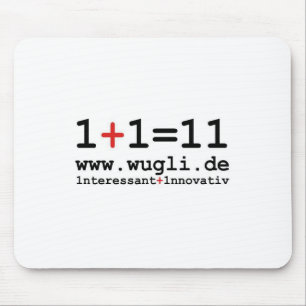Mauspad "1+1=11" mouse pad