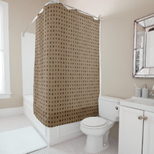 Mauve and Burgundy dots Shower Curtain
