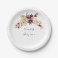 Mauve and Gold Vintage Floral Wedding