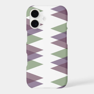 Mauve and green triangles