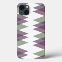 Mauve and green triangles Case-Mate iPhone case