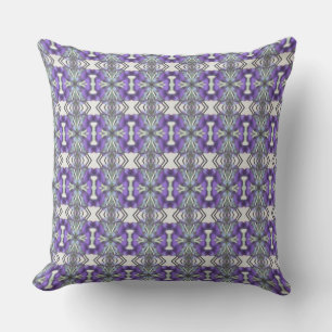 Mauve And Purple Patterned Cushion